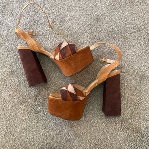 Platform Bamboo Heels